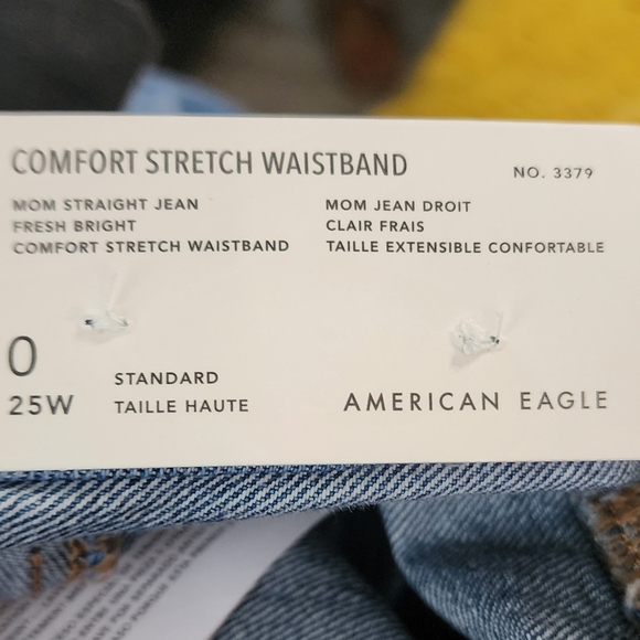 NWT AE American Eagle Outfitters Mom Straight Jeans - Picture 5 of 6